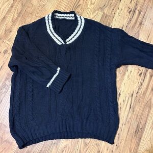Cable-knit sweater